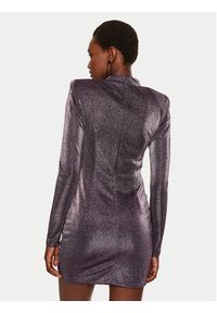 SIMONA CORSELLINI - Simona Corsellini Sukienka koktajlowa A24CEAB049 Fioletowy Slim Fit. Kolor: fioletowy. Materiał: syntetyk. Styl: wizytowy #3