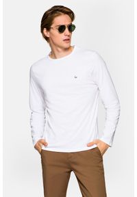 Lancerto - Koszulka Biała Bawełniana z Długim Rękawem Runcorn. Kolor: biały. Materiał: bawełna. Długość rękawa: długi rękaw. Długość: długie #1