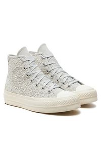 Converse Trampki Chuck Taylor All Star Lift Platform Butterflies A07538C Biały. Kolor: biały. Materiał: materiał. Obcas: na platformie #5