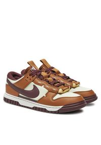 Nike Sneakersy Dunk Low Jumbo FQ8248 Brązowy. Kolor: brązowy. Materiał: skóra