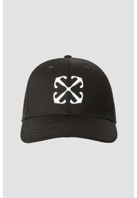 OFF-WHITE Czapka z daszkiem Arrow. Kolor: czarny