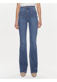 Elisabetta Franchi Jeansy PJ-39S-41E2-V345 Niebieski Regular Fit. Kolor: niebieski