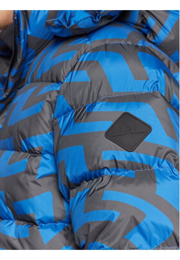 J.Lindeberg Kurtka puchowa Sphere Print AMOW06668 Granatowy Regular Fit. Kolor: niebieski. Materiał: syntetyk. Wzór: nadruk