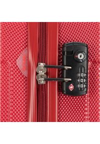 Wittchen - Średnia walizka z polikarbonu prosta. Kolor: czerwony. Materiał: guma. Styl: elegancki #5