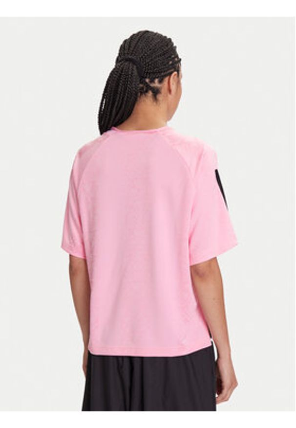 Adidas - adidas T-Shirt Tiro x Common Goal Jacquard JL9213 Różowy Loose Fit. Kolor: różowy. Materiał: syntetyk