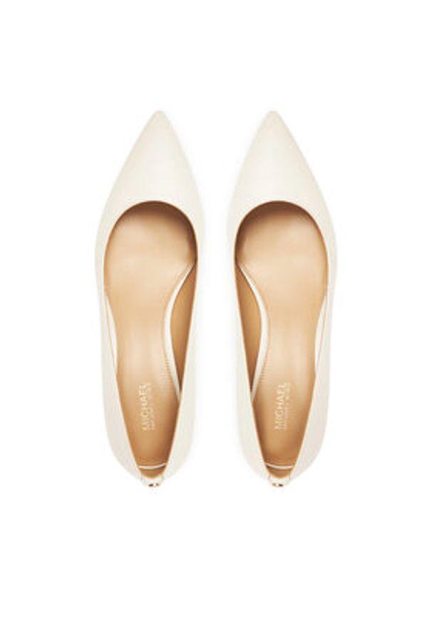 MICHAEL Michael Kors Czółenka Alina Flex Kitten Pump 40R3ALMP1L Écru. Materiał: skóra. Obcas: na szpilce
