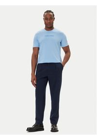 Calvin Klein T-Shirt Logo 30s LV04LD230G Błękitny Relaxed Fit. Kolor: niebieski. Materiał: bawełna #4