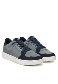 TOMMY HILFIGER - Tommy Hilfiger Sneakersy Basket Core Lite Suede FM0FM05519 Szary. Kolor: szary. Materiał: zamsz, skóra #4