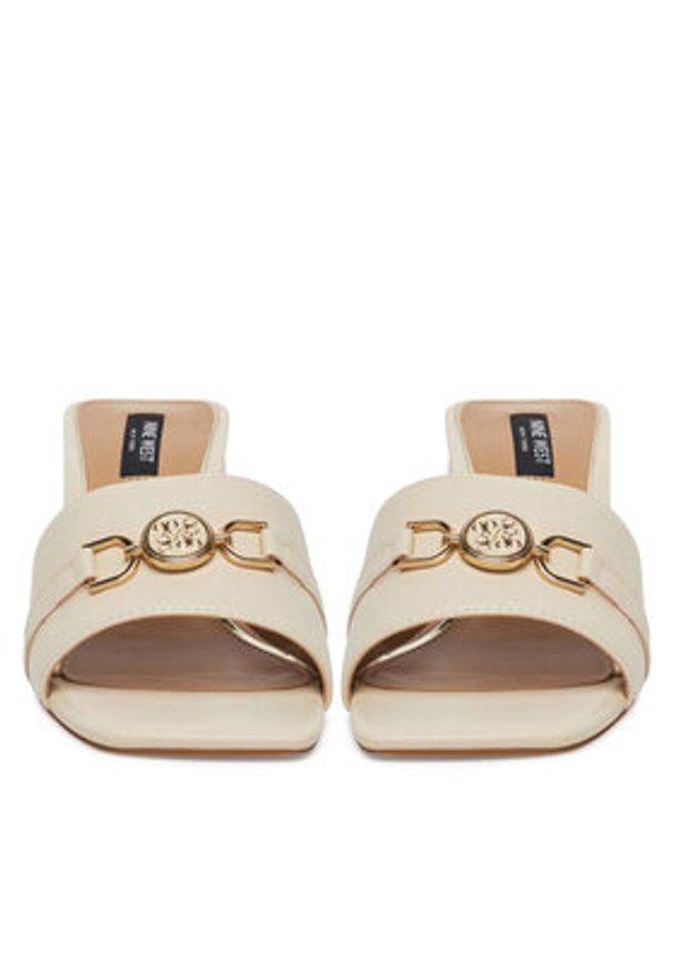 Nine West Klapki R25SS04465 Beżowy. Kolor: beżowy. Materiał: materiał, syntetyk