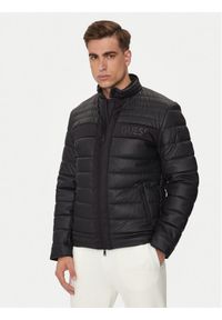 Guess Kurtka przejściowa M4YL16 WFHD0 Czarny Regular Fit. Kolor: czarny. Materiał: skóra #1