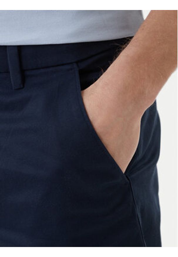 Calvin Klein Szorty materiałowe LV04LB600G Granatowy Regular Fit. Kolor: niebieski. Materiał: bawełna