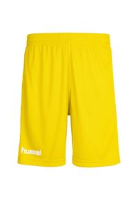 Spodenki sportowe dziecięce Hummel Core Kids Poly Shorts. Kolor: żółty. Styl: sportowy #1