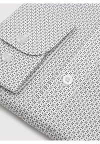 Pako Lorente - PAKO LORENTE - Biała koszula męska w mikrowzór. Kolor: biały. Materiał: bawełna, elastan. Długość rękawa: długi rękaw. Długość: długie #7