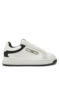 Emporio Armani Sneakersy X3X024 XR222 C679 Biały. Kolor: biały. Materiał: skóra