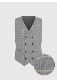 Pako Lorente - PAKO LORENTE – Dwurzędowa kamizelka w kratę. Materiał: poliester, elastan, wiskoza. Styl: elegancki, młodzieżowy #3