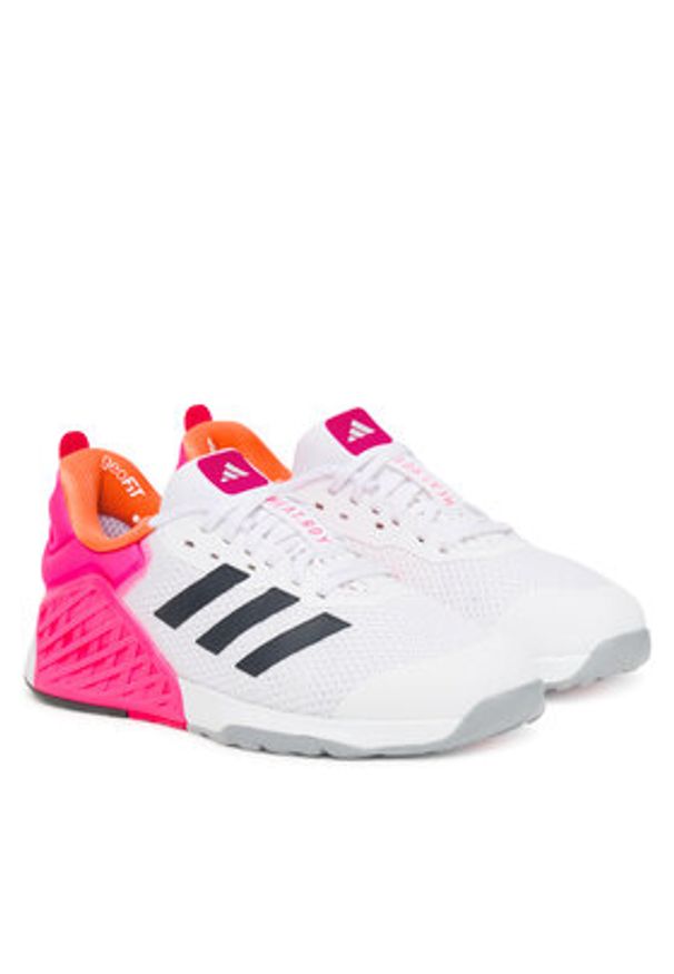 Adidas - adidas Buty na siłownię Dropset 3 strength training JR1674 Szary. Kolor: szary. Materiał: materiał. Sport: fitness