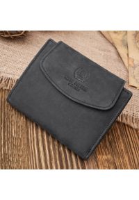 PORTFEL DAMSKI SKÓRZANY MAŁY CZARNY VINTAGE PAOLO PERUZZI T-12-HBL. Kolor: czarny. Materiał: skóra #1