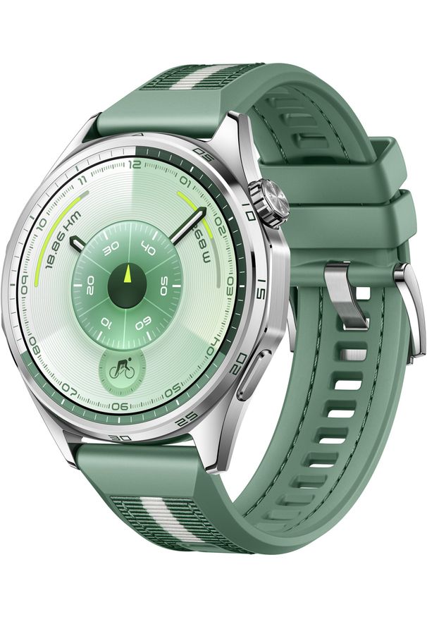 HUAWEI - Smartwatch Huawei Watch GT6 46mm Green Zielony (55020FTV). Rodzaj zegarka: smartwatch. Kolor: zielony