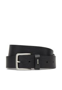 BOSS Pasek Męski 50548370 Czarny. Kolor: czarny. Materiał: skóra #1