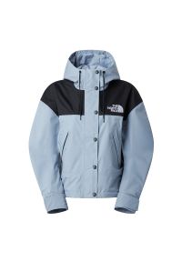 Kurtka damska The North Face Reign On 0A8BCHGG91 - niebieska. Okazja: na co dzień. Kolor: niebieski. Materiał: nylon, poliester. Długość rękawa: długi rękaw. Długość: długie. Wzór: aplikacja. Styl: casual #1