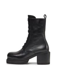 Pinko - PINKO Trzewiki Honneger Anfibio AI 23-24 BLKS1 102330 A0NY Czarny. Kolor: czarny. Materiał: skóra #6
