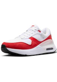 Buty do biegania męskie Nike Air Max Systm. Zapięcie: sznurówki. Kolor: czerwony, wielokolorowy, biały. Materiał: materiał, tkanina, skóra. Szerokość cholewki: normalna. Model: Nike Air Max