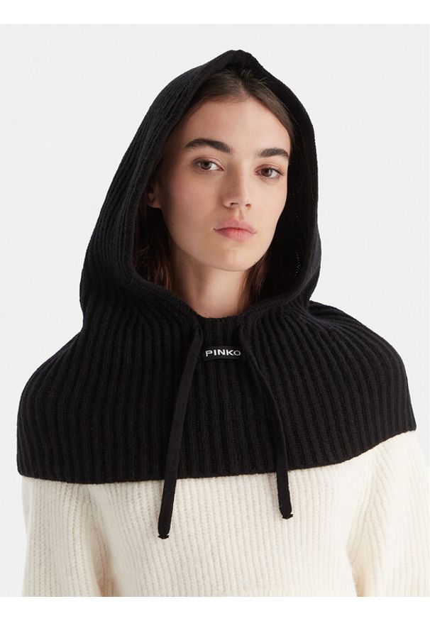 Pinko - PINKO Balaklawa 104494 A2Z1 Z99 Czarny. Kolor: czarny. Materiał: wełna