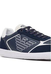 EA7 Emporio Armani Sneakersy 7X000405 AF19826 MZ069 Granatowy. Kolor: niebieski. Materiał: skóra #2