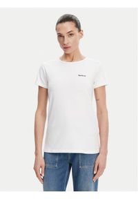 Barbour T-Shirt Saltford LTS0666WH11 Biały Regular Fit. Kolor: biały. Materiał: bawełna #1