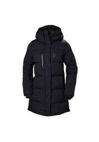 Parka damska Helly Hansen adore puffy. Kolor: czarny. Materiał: puch. Sezon: zima