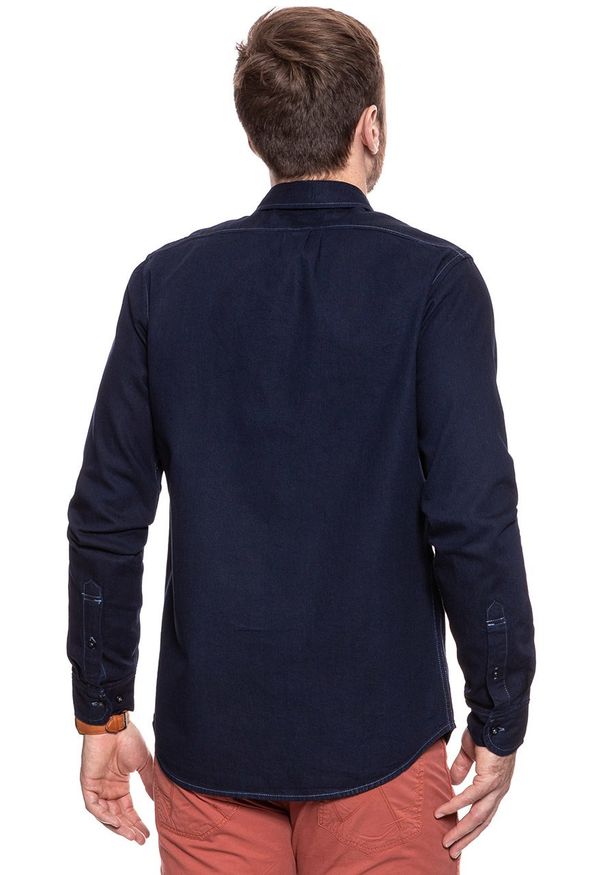 Lee - LEE BUTTON DOWN CLEAN BLUE L880FTQP 112123087. Typ kołnierza: button down. Materiał: jeans