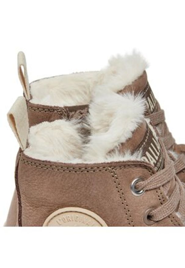 Palladium Trapery Pampa Hi Zip Wl 95982-212-M Brązowy. Kolor: brązowy. Materiał: skóra