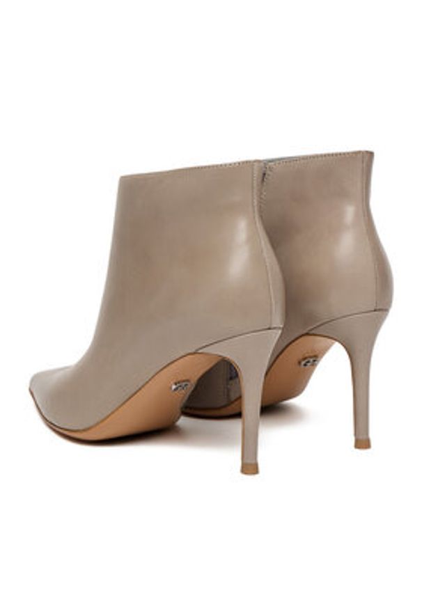 Gino Rossi - GINO ROSSI Botki EO-CLOE-GLC9273-4-370-1 Szary. Kolor: szary. Materiał: skóra