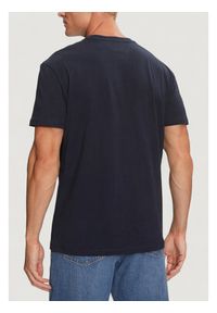 Tommy Jeans T-Shirt Linear Logo DM0DM20744 Granatowy Regular Fit. Kolor: niebieski. Materiał: bawełna #4