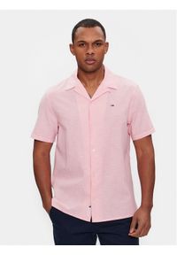 Tommy Jeans Koszula Camp DM0DM18963 Różowy Regular Fit. Kolor: różowy. Materiał: bawełna