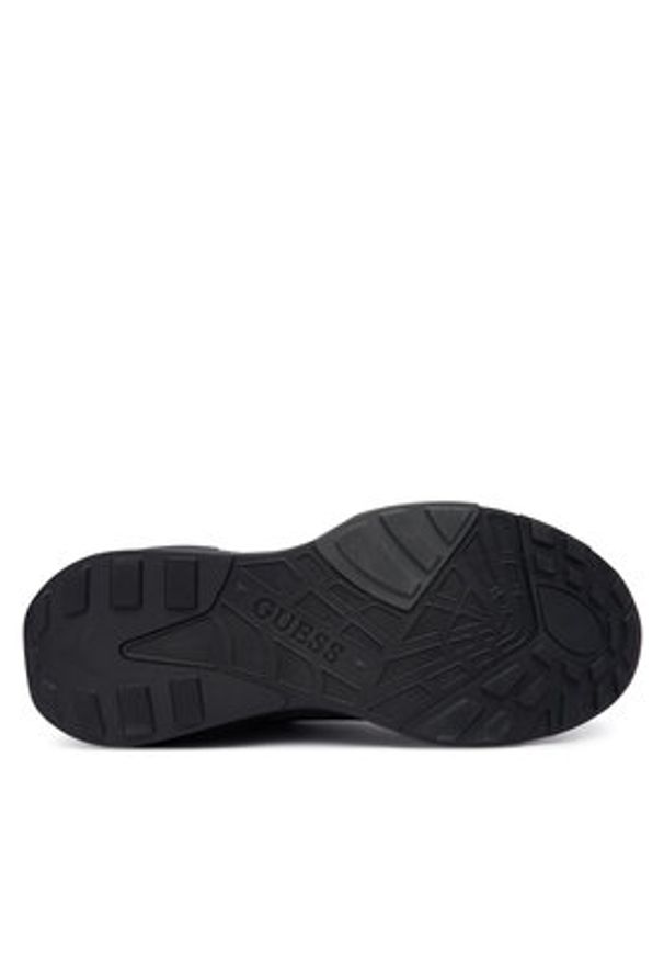 Guess Sneakersy FMFVAL ELE12 Czarny. Kolor: czarny. Materiał: skóra