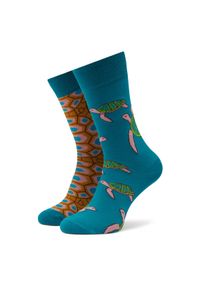 Funny Socks Skarpety wysokie unisex Turtle SM1/21 Niebieski. Kolor: niebieski. Materiał: materiał, bawełna #1