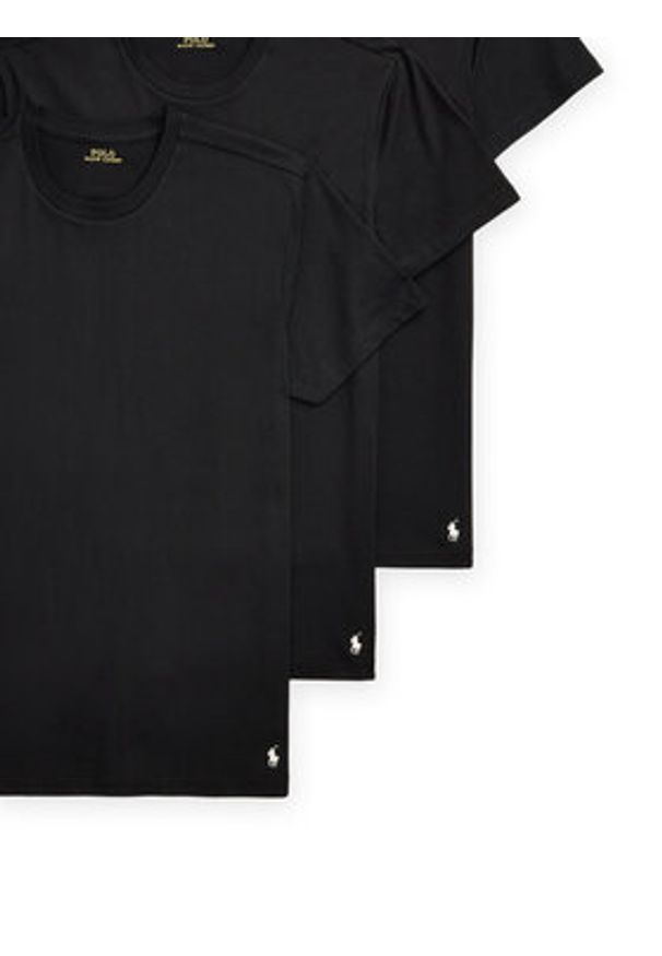 Polo Ralph Lauren Komplet 3 t-shirtów 714830304014 Czarny Regular Fit. Typ kołnierza: polo. Kolor: czarny. Materiał: bawełna