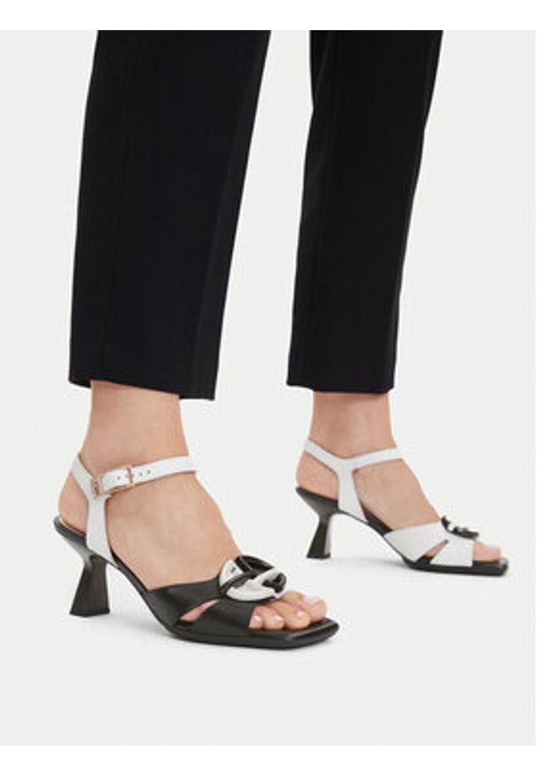 Hispanitas Sandały Danielle HV253880 Czarny. Kolor: czarny. Materiał: skóra