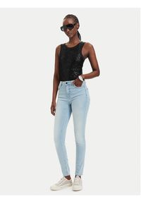 Guess Top W6GP26 K3157 Czarny Slim Fit. Kolor: czarny. Materiał: bawełna #3