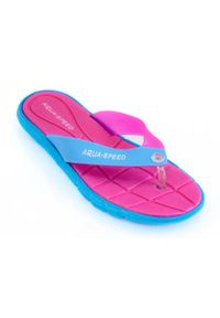 Japonki basenowe damskie Aqua Speed Bali. Kolor: wielokolorowy, różowy, niebieski