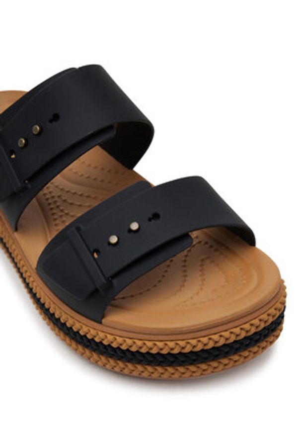 Crocs Klapki Brooklyn Woven Buckle 209978 Czarny. Kolor: czarny