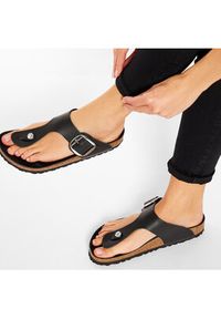 Birkenstock Japonki Gizeh Big Buckle 1018776 Czarny. Kolor: czarny. Materiał: skóra #6