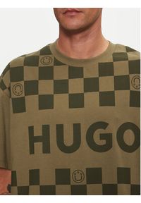 Hugo T-Shirt Narliparo 50517942 Zielony Loose Fit. Kolor: zielony. Materiał: bawełna