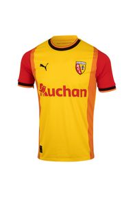 Puma - Koszulka do piłki nożnej dla dzieci RC Lens Home sezon 23/24. Kolor: wielokolorowy, czerwony, żółty. Materiał: materiał