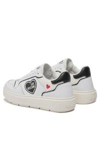 Love Moschino - LOVE MOSCHINO Sneakersy JA15204G1IJC110A Biały. Kolor: biały. Materiał: skóra