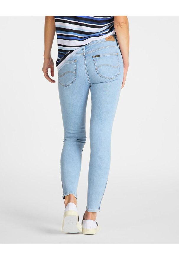 Lee - LEE SCARLETT SKINNY CROPPED DAMSKIE SPODNIE JEANSOWE LIGHT COROVAL L30CMFOC 112106363