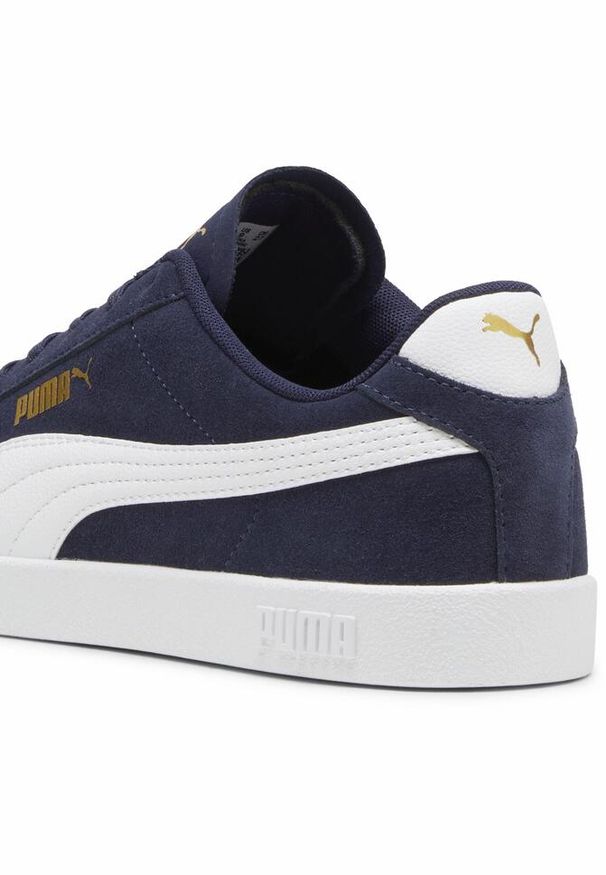Puma - Sneakersy zamszowe unisex PUMA Club II PUMA Navy White Gold Blue. Okazja: na co dzień. Kolor: biały, niebieski, wielokolorowy. Materiał: zamsz