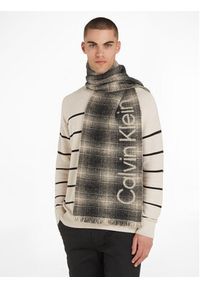 Calvin Klein Szalik Check Scarf K50K510989 Czarny. Kolor: czarny. Materiał: wełna #3