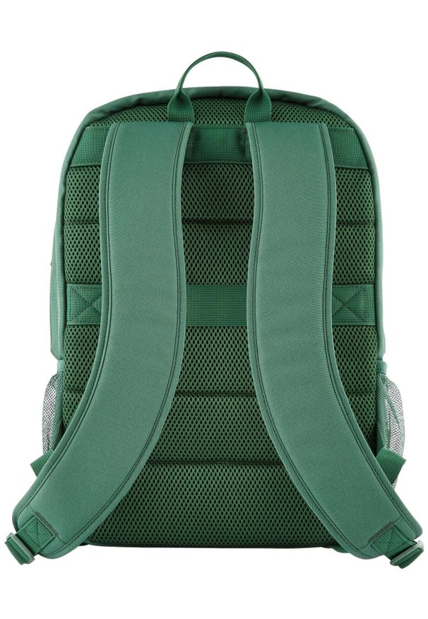 Plecak HP Campus 7J595AA zielony. Kolor: zielony. Materiał: materiał. Wzór: paski. Styl: casual, elegancki